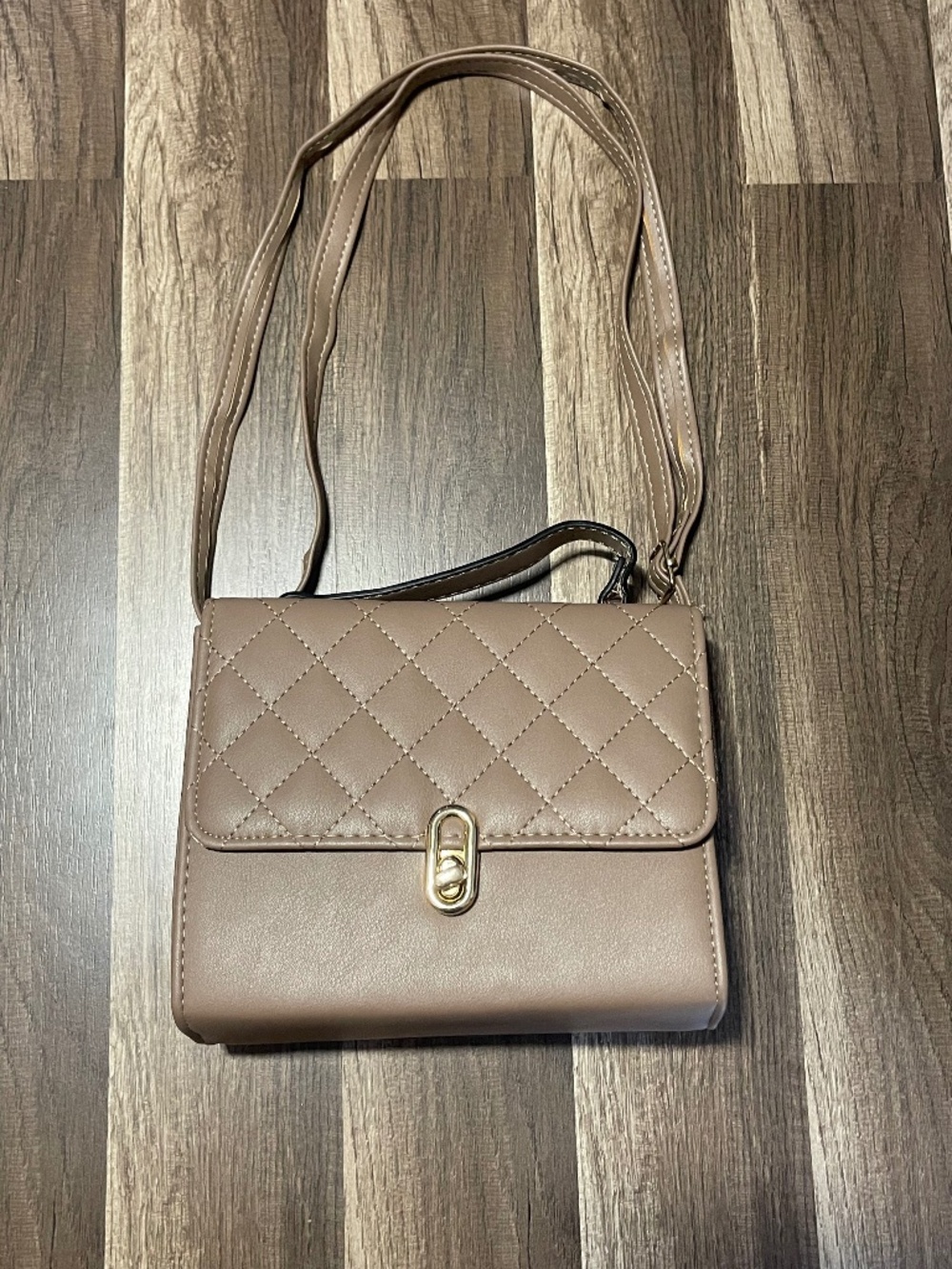 Jolene Couture Taupe Crossbody Purse